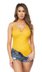 Yellow Camisole Floral Lace Bodysuit